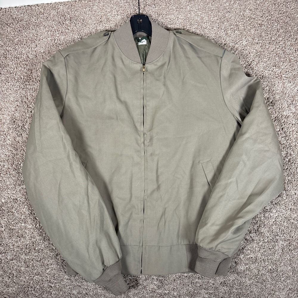 Neptune Garment Co USMC Approved Bomber Jacket‎ Tan Khaki 44 XL Military Tanker